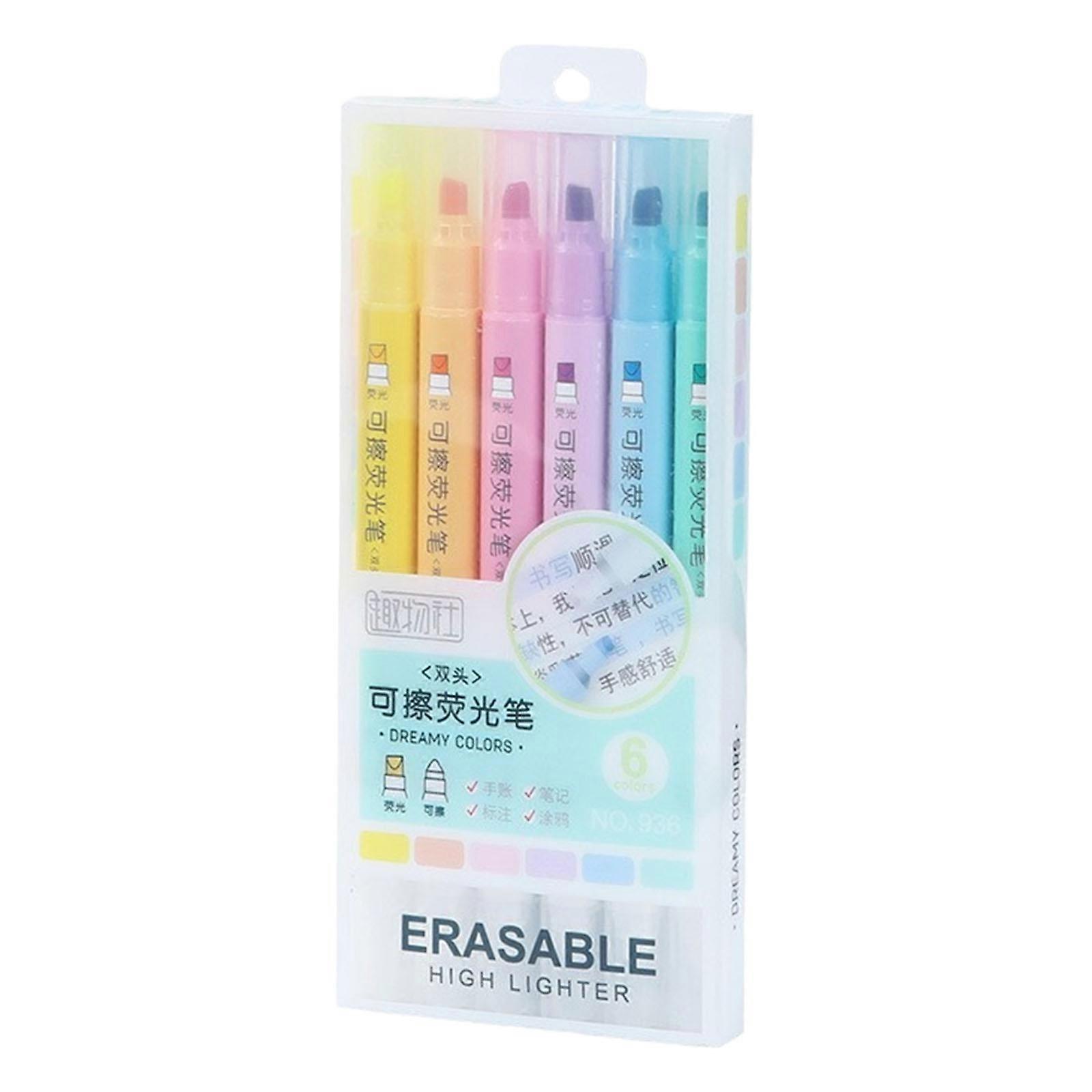 Multicolor Erasable Highlighters Visible In Low Light Quality Plastic Comfortable Design Erasable Pen For Long Meetings Multicolor