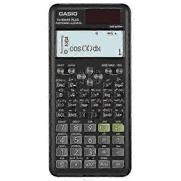 SCIENTIFIC CALCULATOR CASIO FX 991ES PLUS 2 BLACK WITH 12 DIGITS DISPLAY