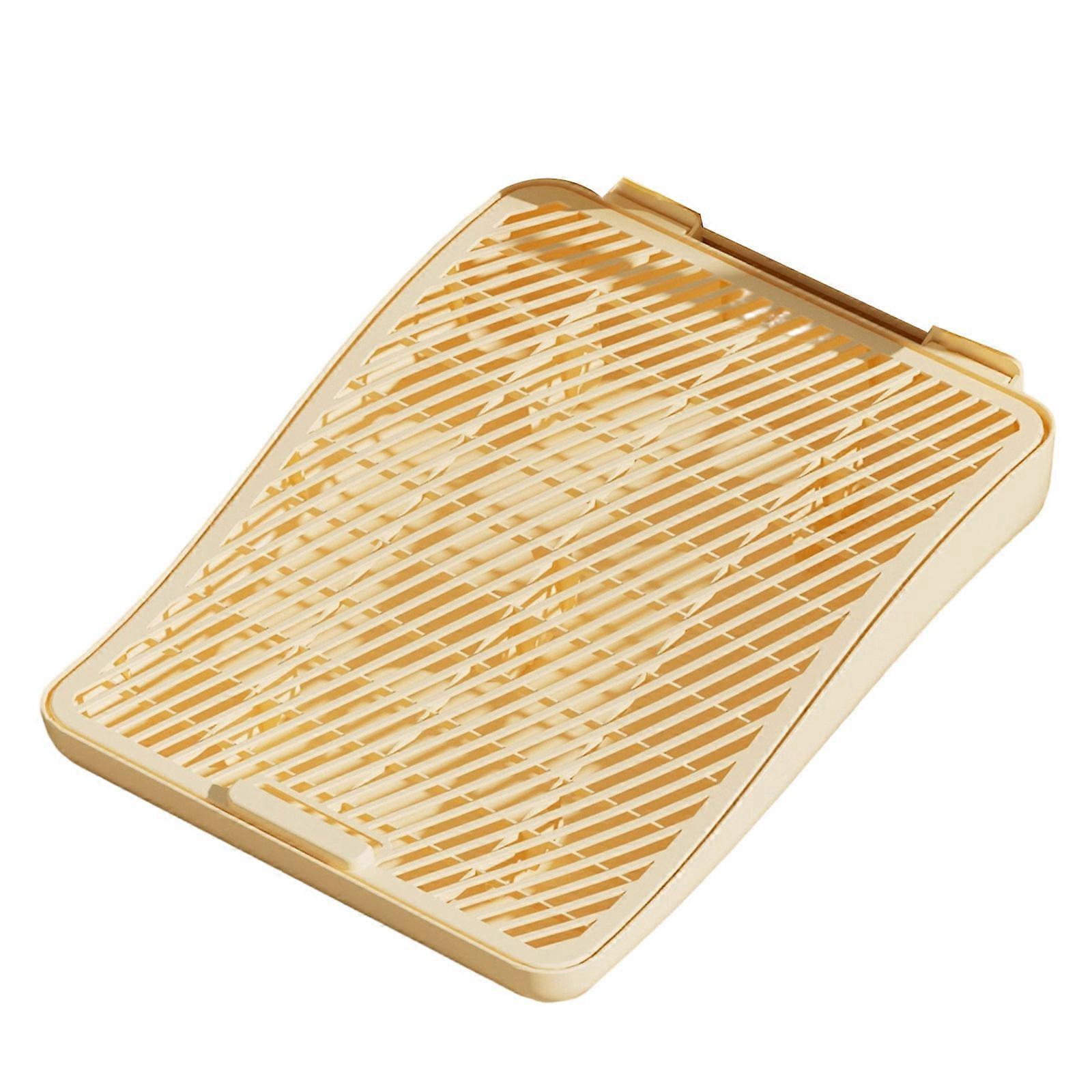 Universal Cats Litter Pan Scatter Control Mats Promotes Safe Movement While Minimizing Floor Debris  Yellow