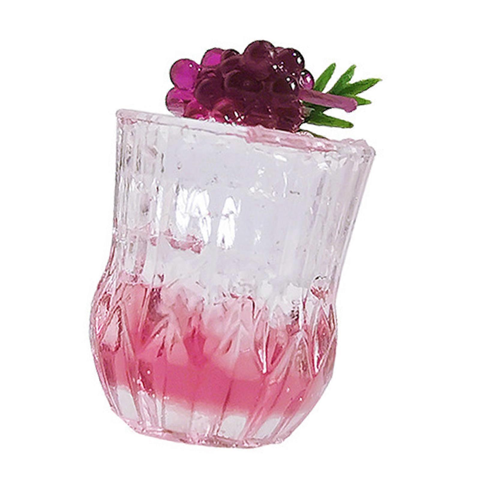 Miniature Juice Latte Art Dollhouses Accessories Tiny Beverages Portable for Collector and Home Decoration Lover Multicolor