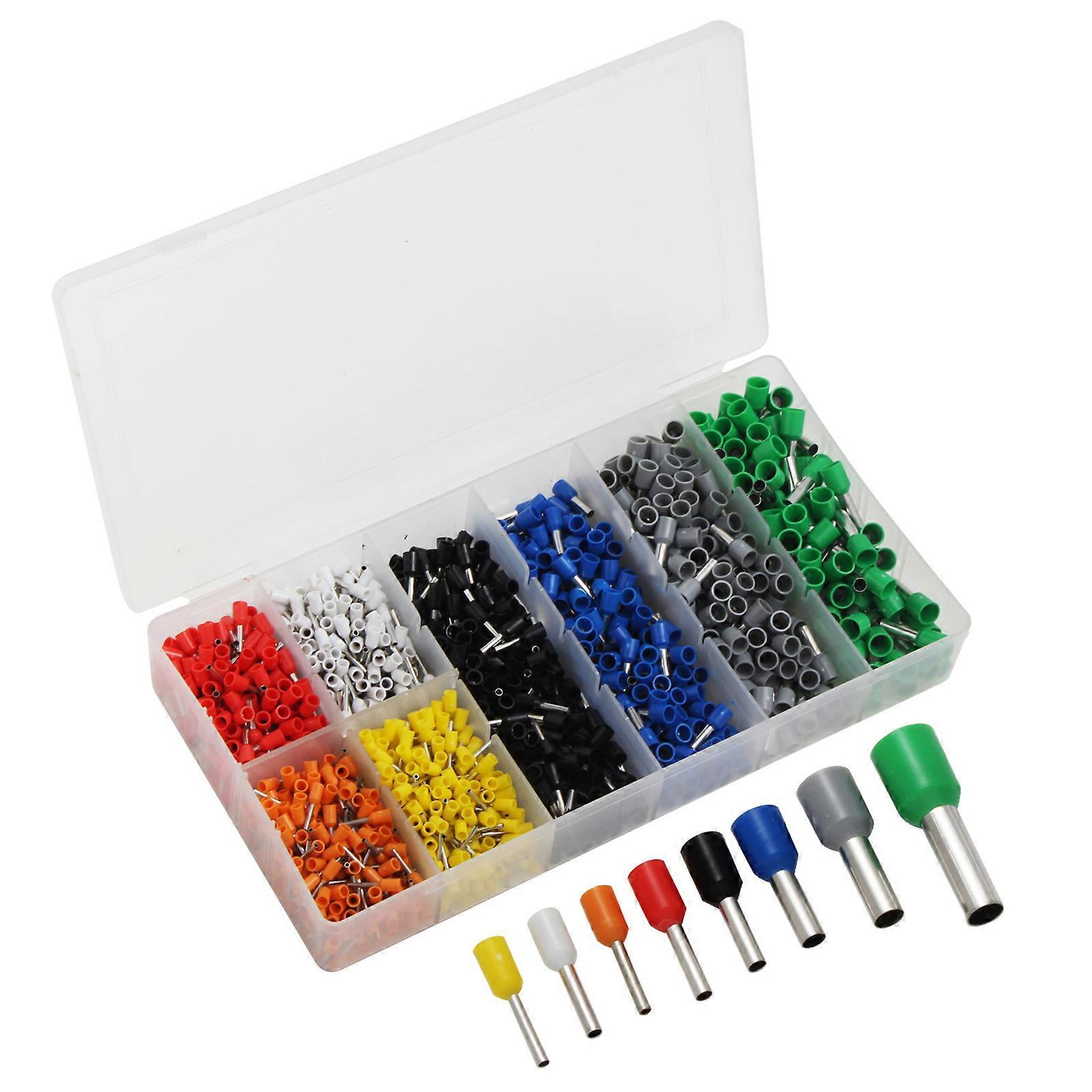 Multiple Size Electrical Wire Ferrule set with 280pcs Insulated Connectors Insulated Connectors for Safe Wire Joints Multicolor