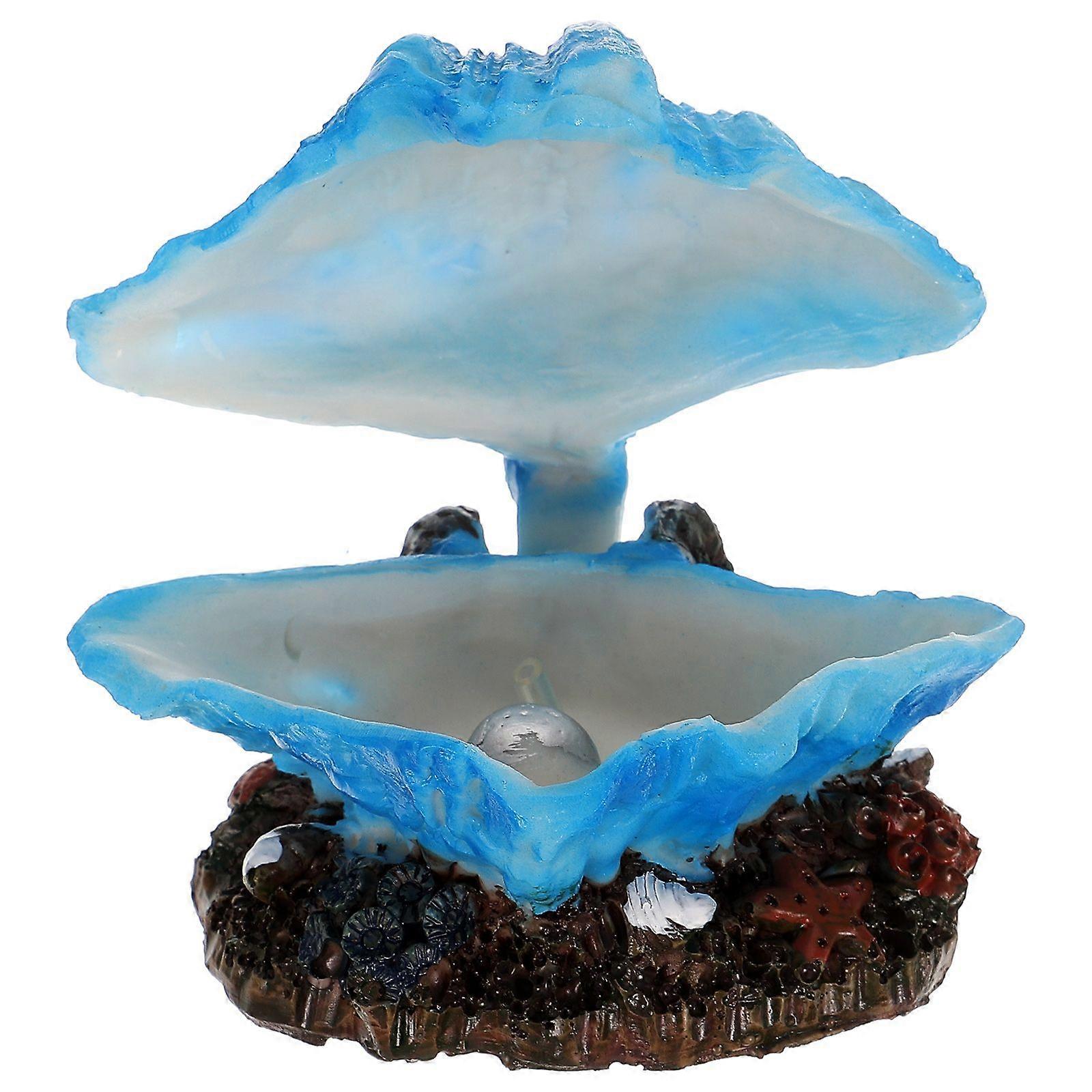 Bubble Maker Shell Decoration Artificial Shell Fish Tank Layout Prop Resin Craft Decor