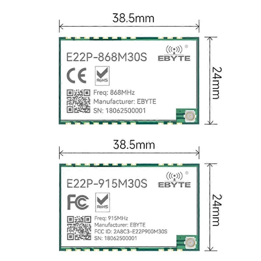 EBYTE SX1262 LoRa Spread Spectrum E22P Series Wireless Module Built-in PA+LNA+SWA ESD Protection 30dBm12KM SPI 915MHz
