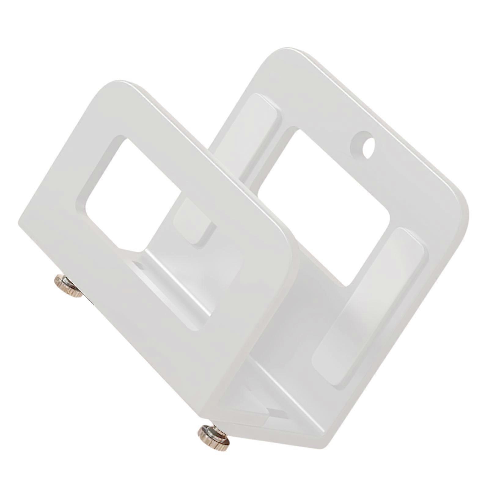 Drillless Wall Mount Router Shelf Multipurpose Storage Rack For Electronics Space Saving Durable Carbon Steel Organizers  White