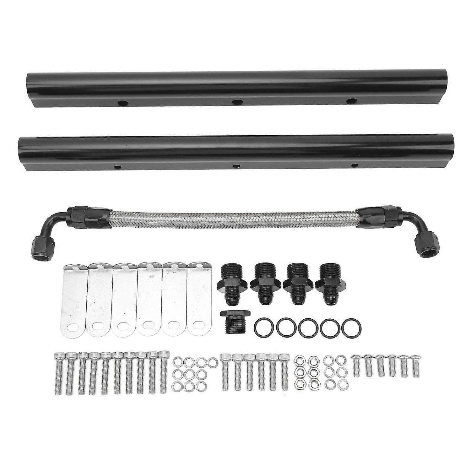 EFI Fuel Rails Set Intake Aluminium Alloy Intake Manifolds Fuel Rails Kit for LS LS1 LS2 LS3 LS6 LSX