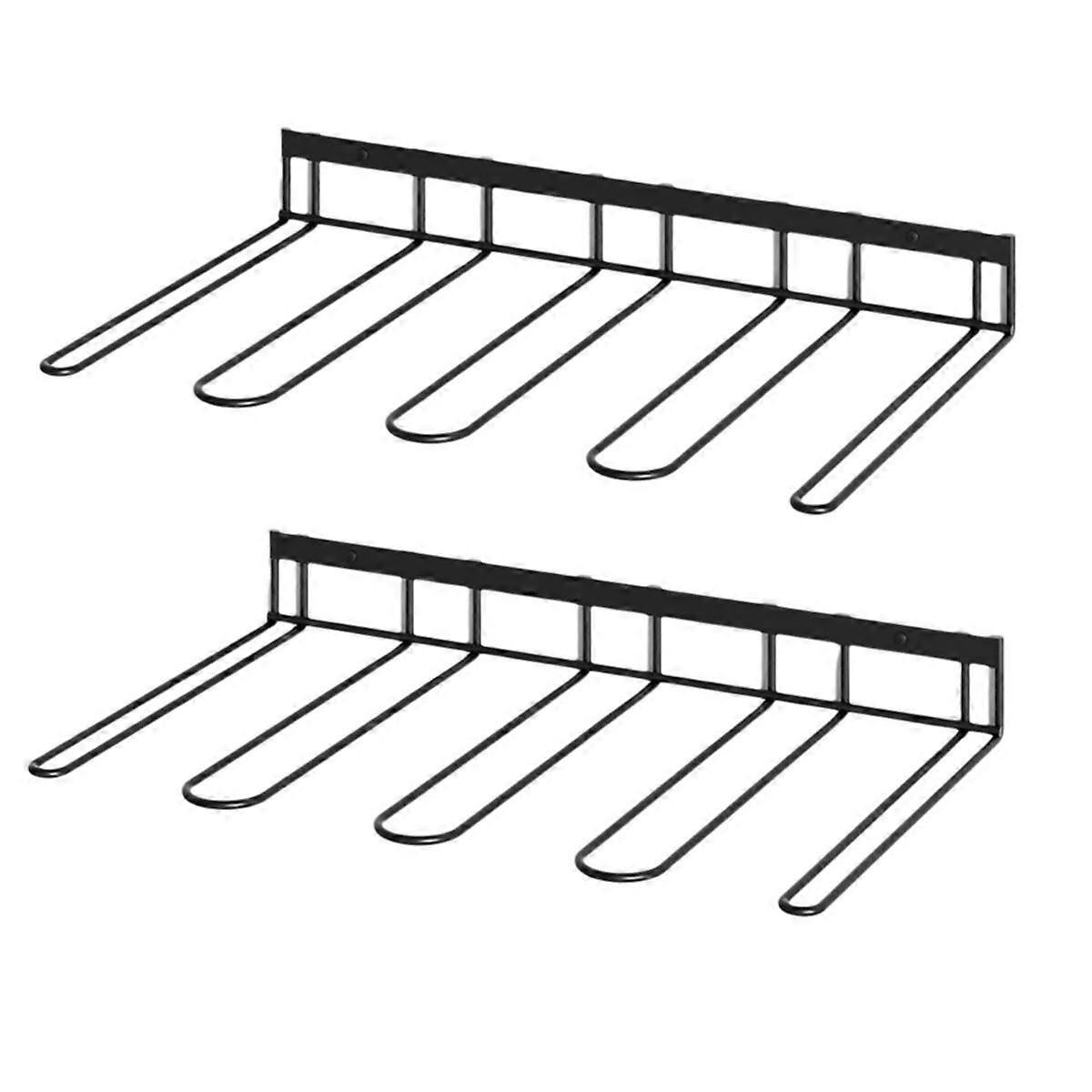 2pcs Boot Rack, Wader Hangers for Wall, Wall Mounted Shoe Racks, 4 Pair Boot Organizer for Tall Boot