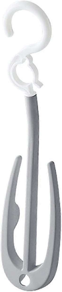 Shoe Rack Organizer with Drying Hanger for Home Entryway Closet Storage Shelf Stand (Gray)