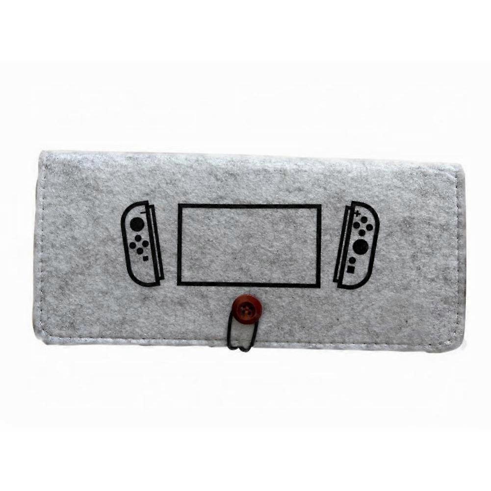 For Switch2 Felt Carrying Case Lightweight Soft Protective Storage Bag with Water Resistant Coating