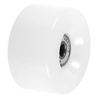 Witte rolschaatswielen, 5 stuks, verlichte dubbele rij PU-wielen.