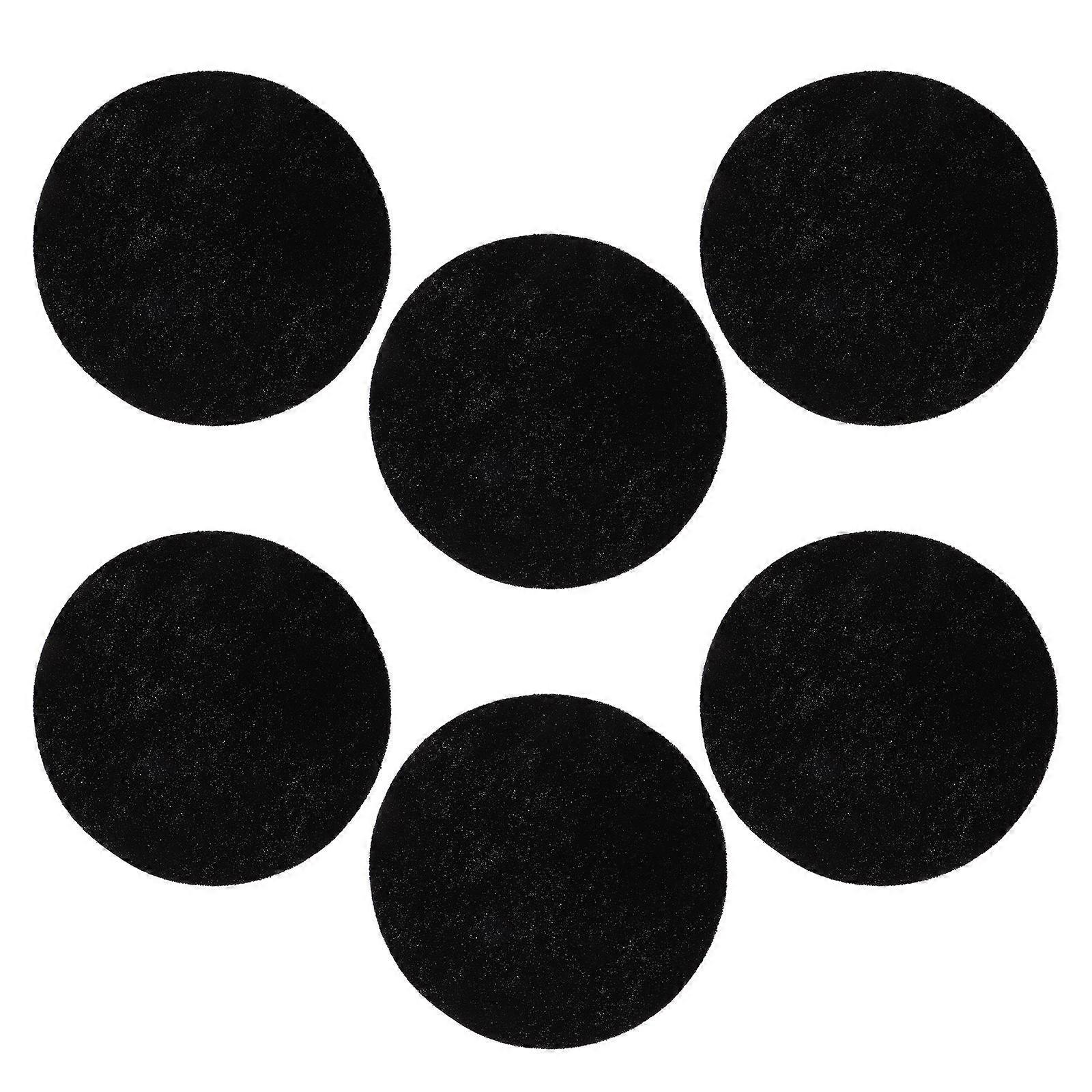 Activated Carbon Filter Pads for Trash Can Deodorizer 6Pcs Black Material