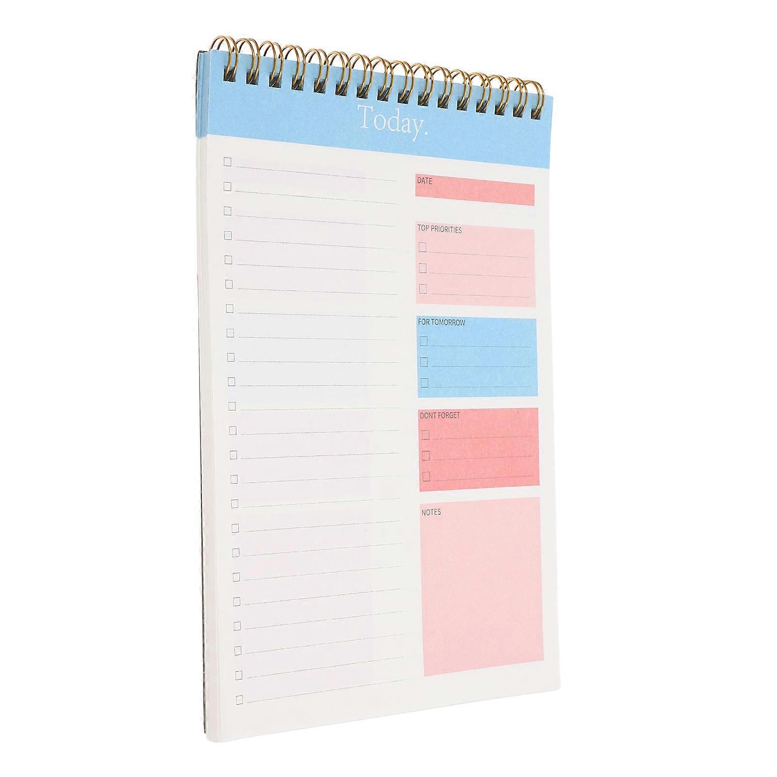 Time Management Daily Task Recording Notepad for Work 50 Pages