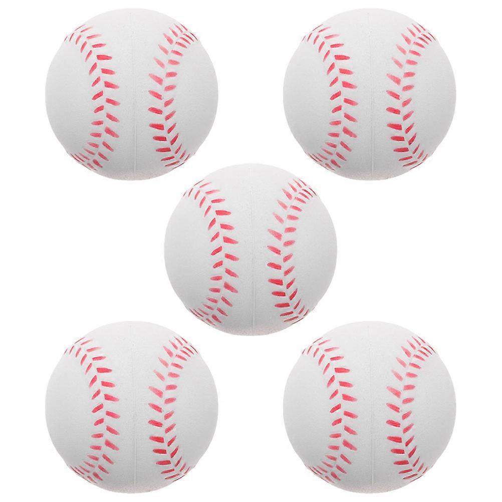 Sponge Baseballs 5Pcs Training Softballs for Playing Safe Soft Balls