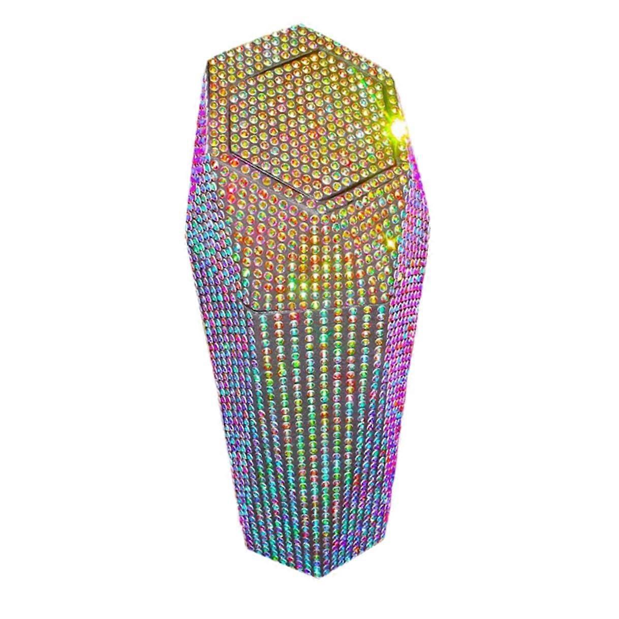 Car Trash Can with Rhinestones Large Capacity Detachable Car Cup Holder Trash Bin for Vehicles