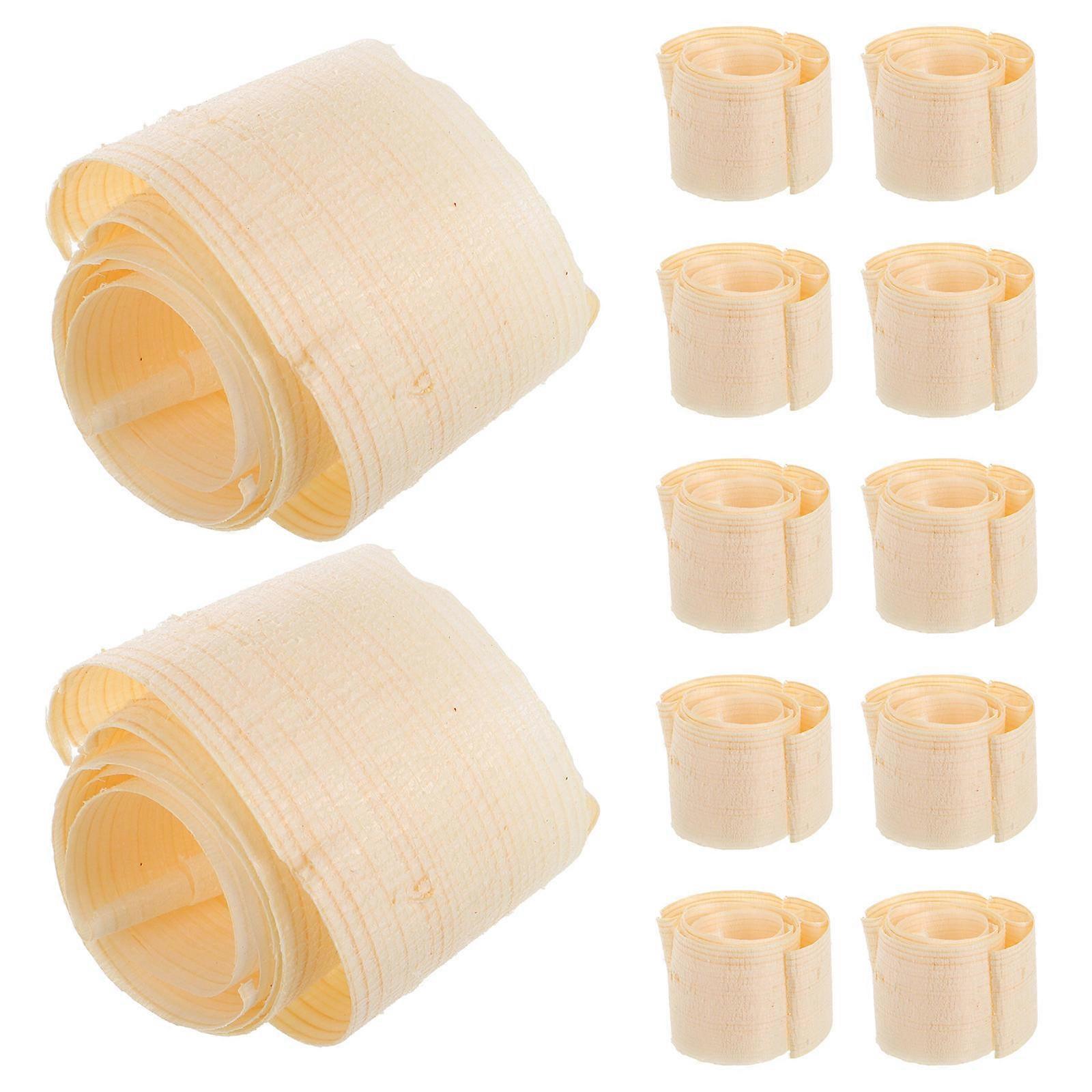 Wood Carpentry Shavings for Workshop Use 40Pcs Wooden DIY Shavings