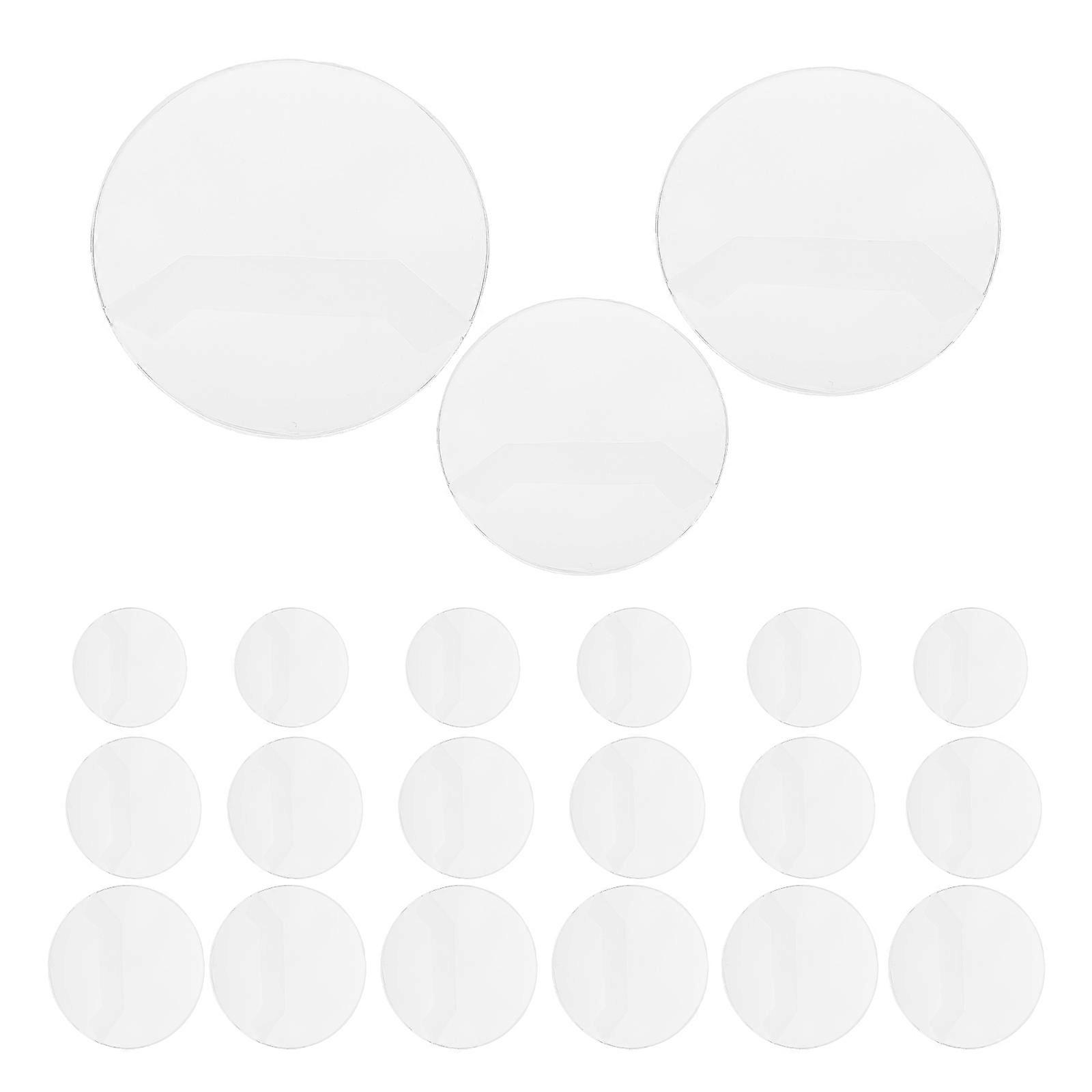 Transparent Badge Protector Full Protection PVC Button Badges 60Pcs Set