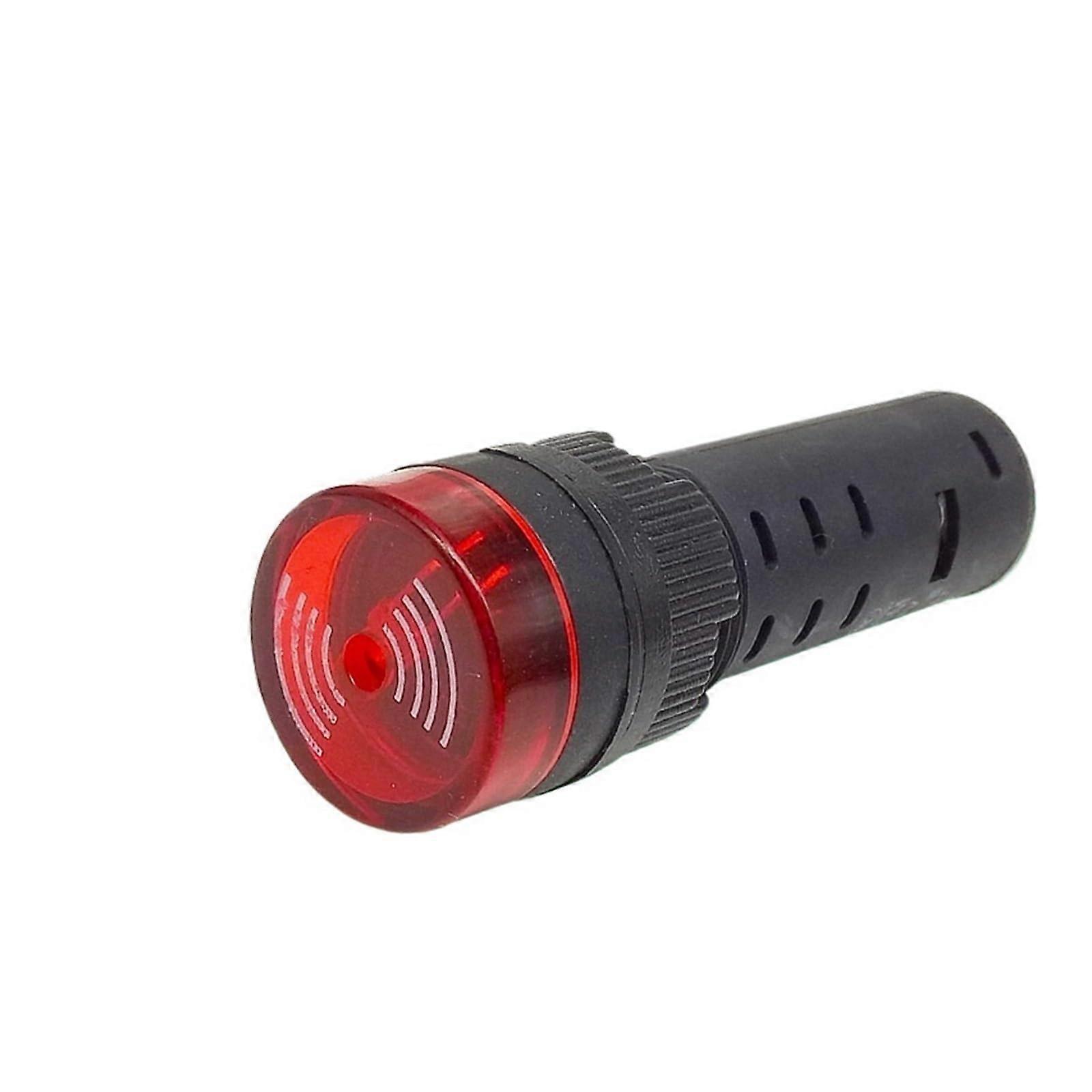 AD1616SM 16mm Panel Mount Buzzer Alarm Light 12V 24V Loud Warning with Intermittent Flash Green