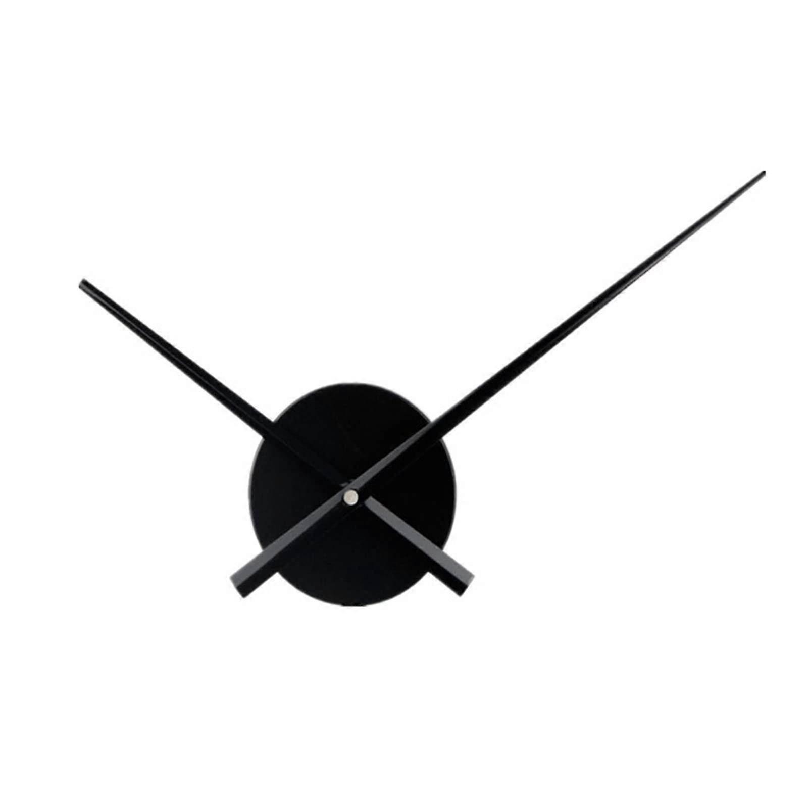Minimalist Wall Clock with Modern Large Hands Kit for DIY Open Face Living Room Decor, 2 Colors