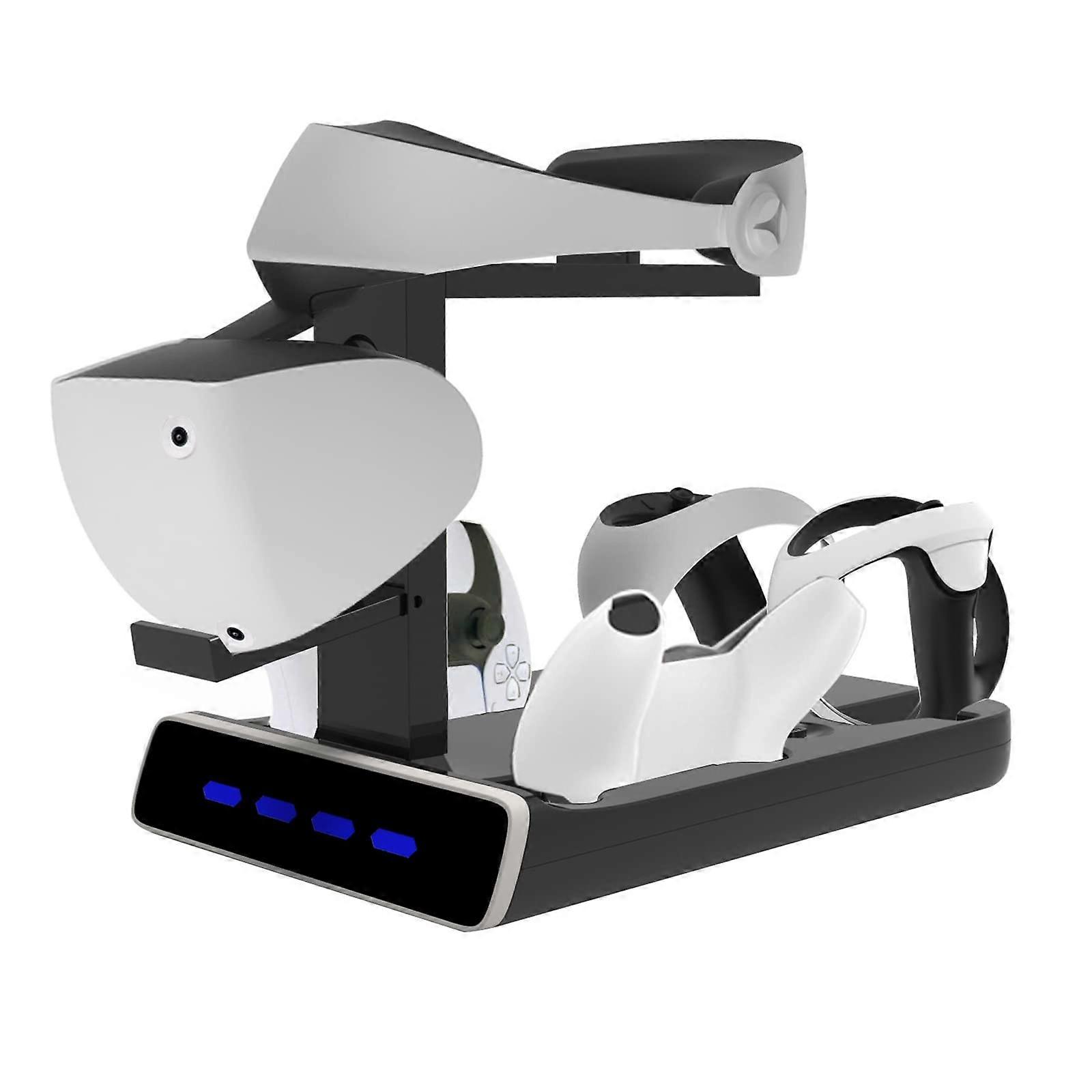 Charging Station with LED Indicators, Dual Dock for PSVR 2, PS5 Controllers and VR2 Sense Charging