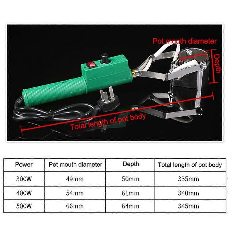 Pot en ��tain Portable 300W/400W/500W, four �� souder, four de fusion d'��tain, outil de bain �� dessouder �� temp��rature r��glable