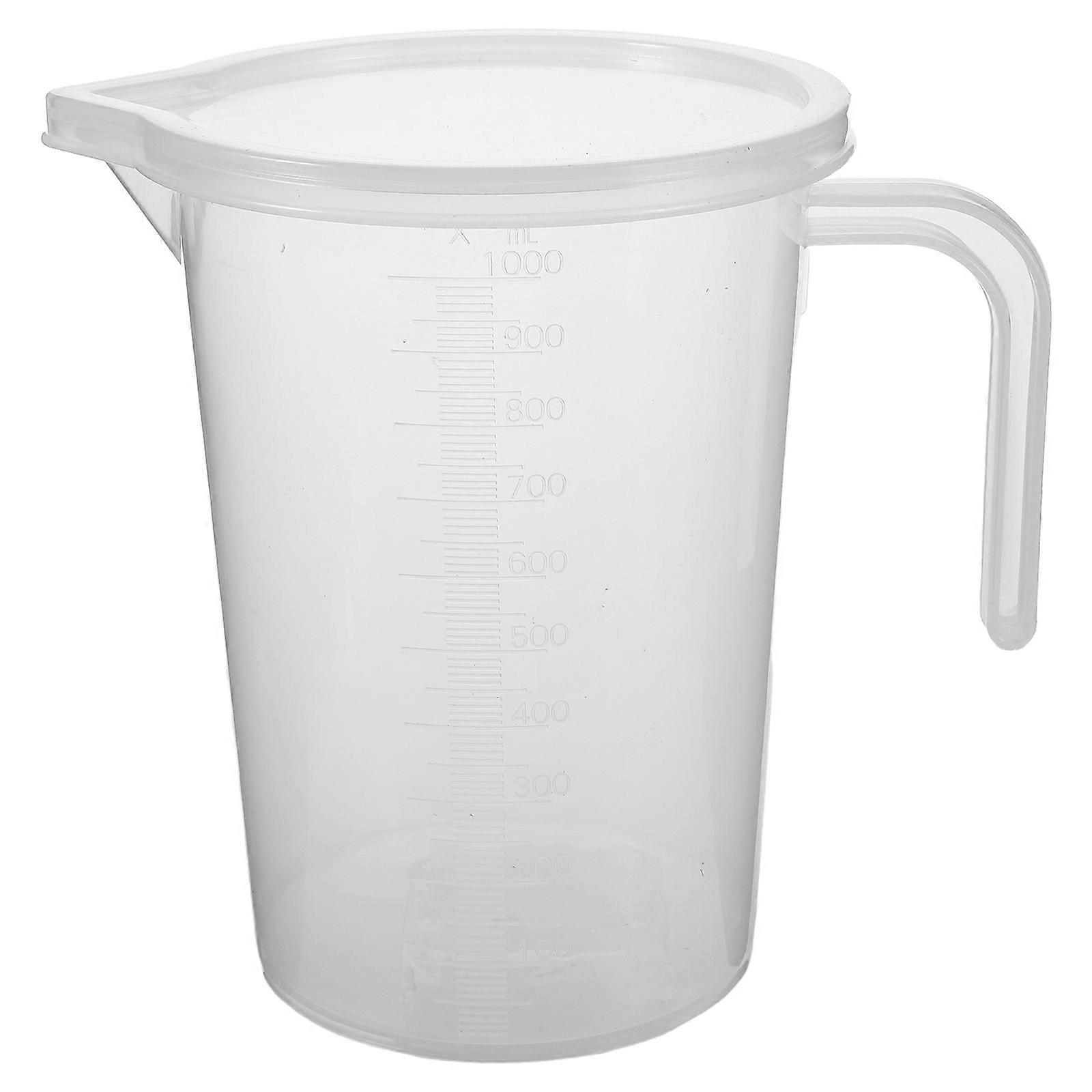 Measuring Jug with Lid Engine Oil Measuring Cup for Car Maintenance 1000Ml
