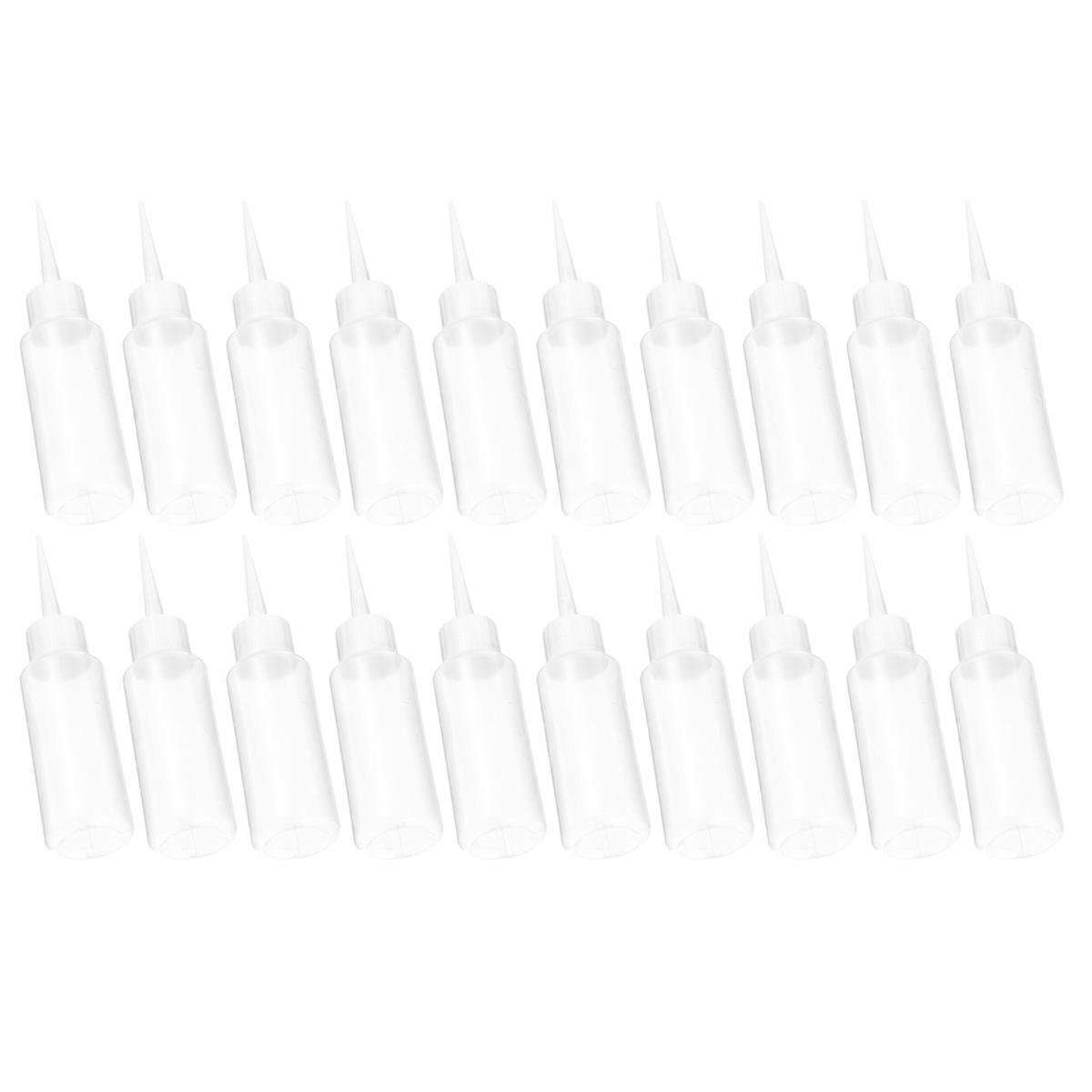 20 Pcs Squeezing Bottles Clear Caulking Bottles Extrusion Bottles 50ml