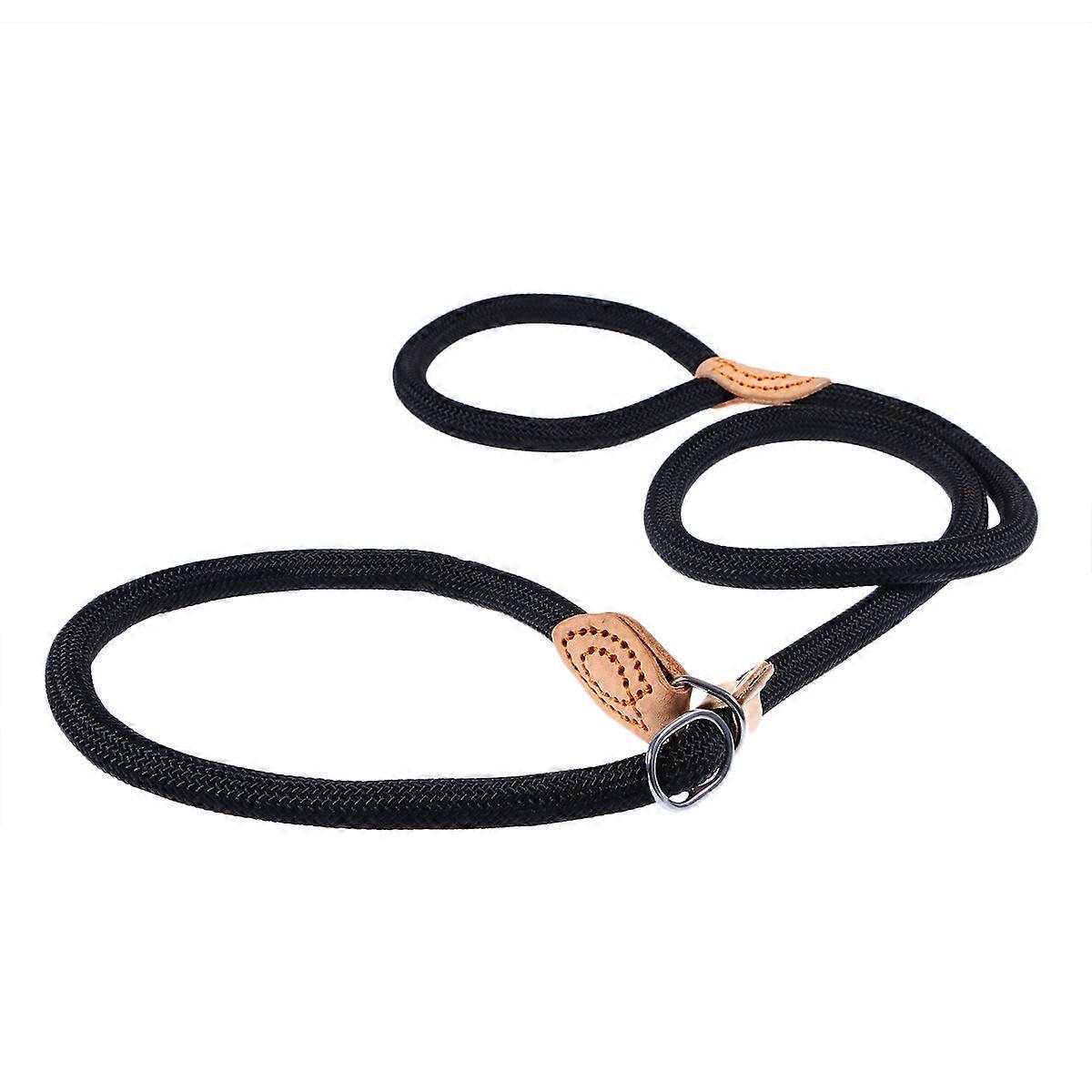 Dog Training Lead Nylon Leash for Comfortable Pet Control 1.4cm Black