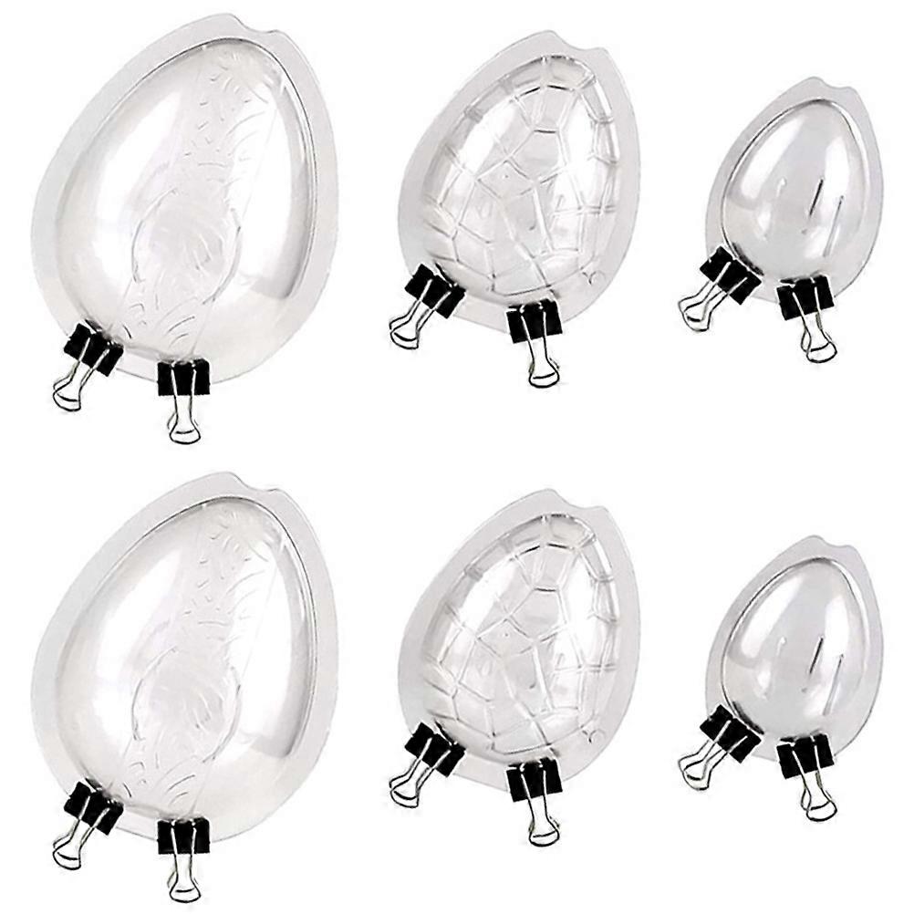 Household Cookie Mold Transparent Candy Mold for Baking 6Pcs Plastic Baking Accessory