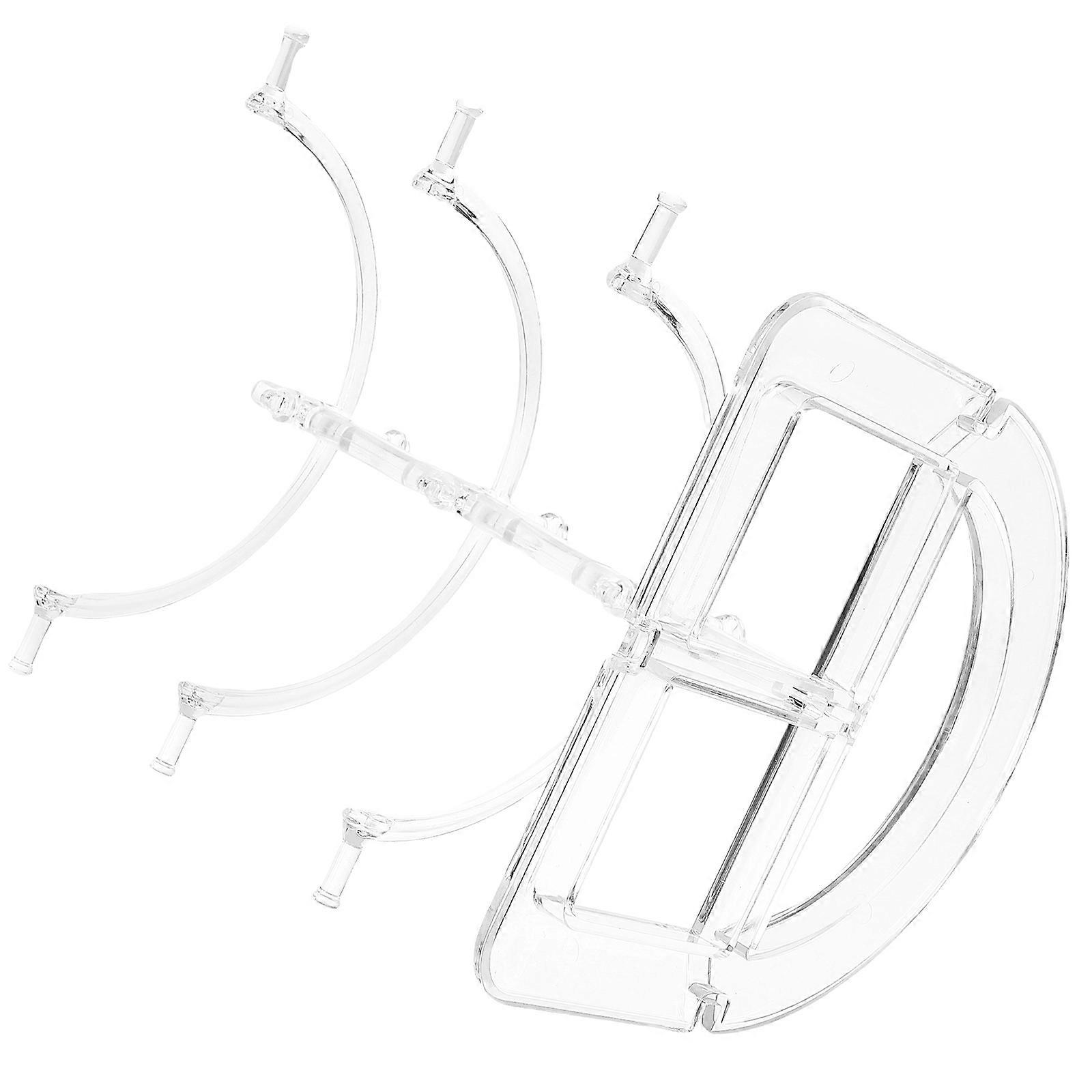 Plastic Eyeglasses Rack for Storage Use with Three-Layer Glasses Stand