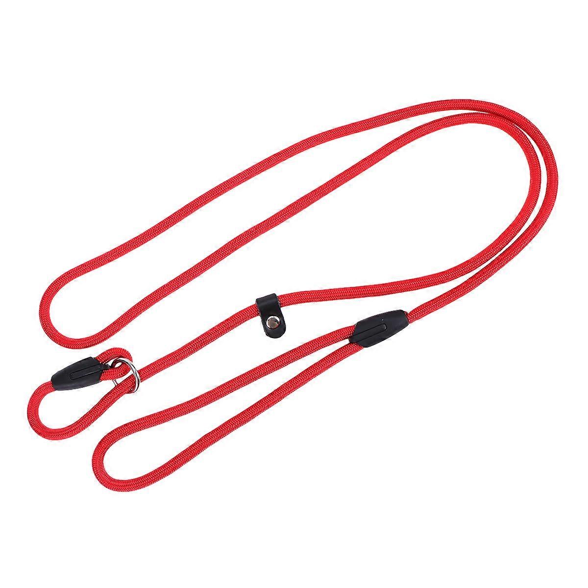 Pet Dog Leash Training Lead Leash for Walking Red Nylon Collar