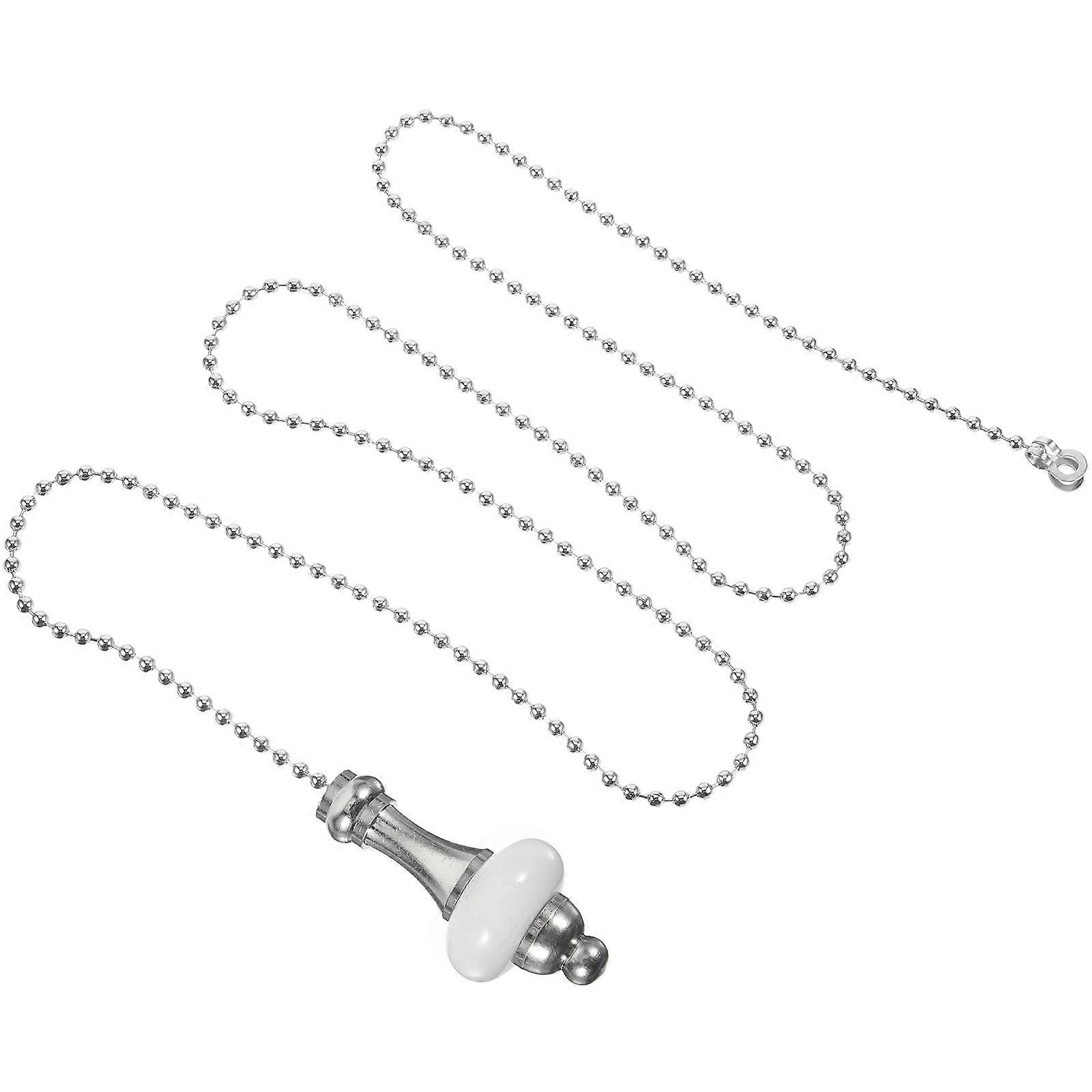 Fan Pull Chain Extension Replacement For Ceiling Fan Accessories White Pendant Design 1Set