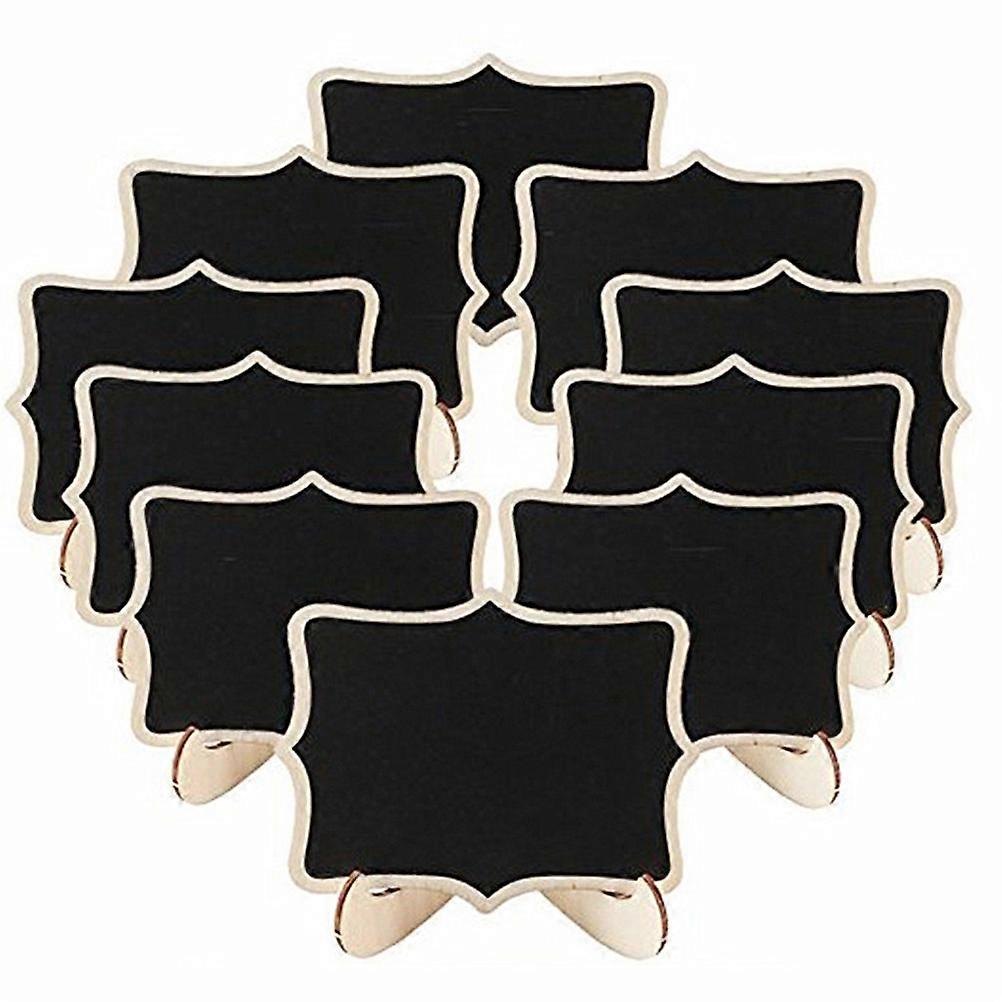 Blackboard Decoration Mini Blackboard for Notes 48Pcs Black