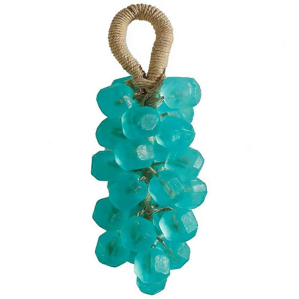 Tea Tree Soap Bar with Ergonomic Grape Shape, Handmade 3in1 Body Face Cleanser, Hanging String