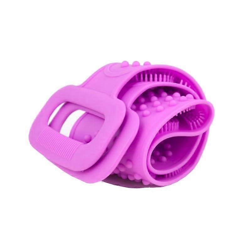 Back Scrubber Green Silicone Body Exfoliating with Handles for Shower Full Back Coverage Massage