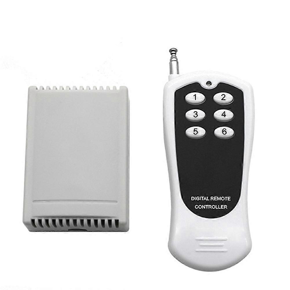 6 Channels Remote Control Relay Module 6CH DC 12V Wireless Switch Receiver with 6 Button Transmitter