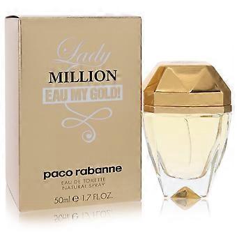  Lady Million Eau My Gold by Paco Rabanne - Eau De Toilette Spray 1.7 oz - Women 