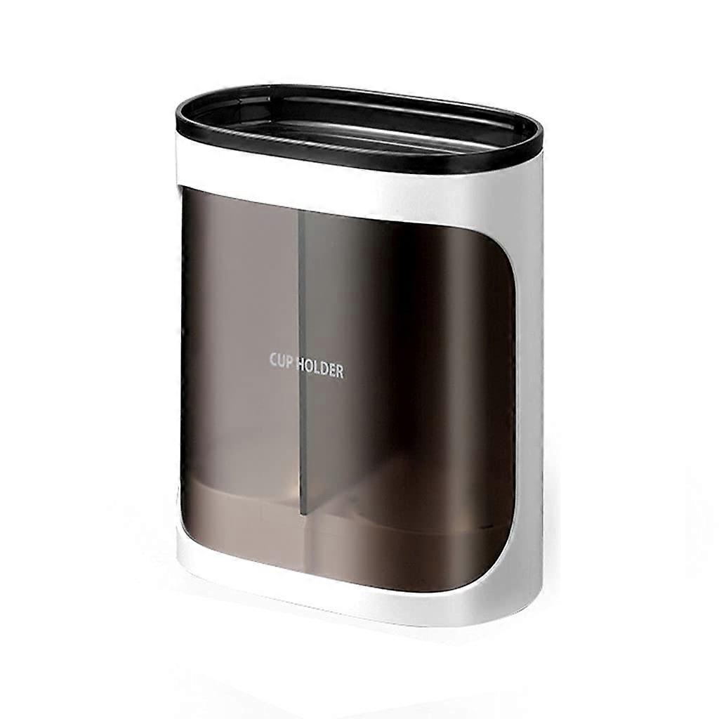 Automatic Wall Mounted Cup Dispenser with Dustproof Lid and Visible Window for Bathroom or Kitchen