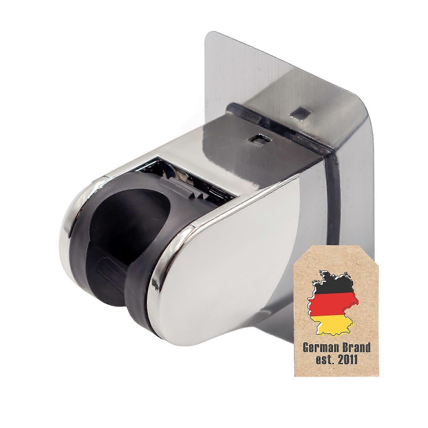 Hand shower holder without drilling - Adjustable shower head holder for gluing silver