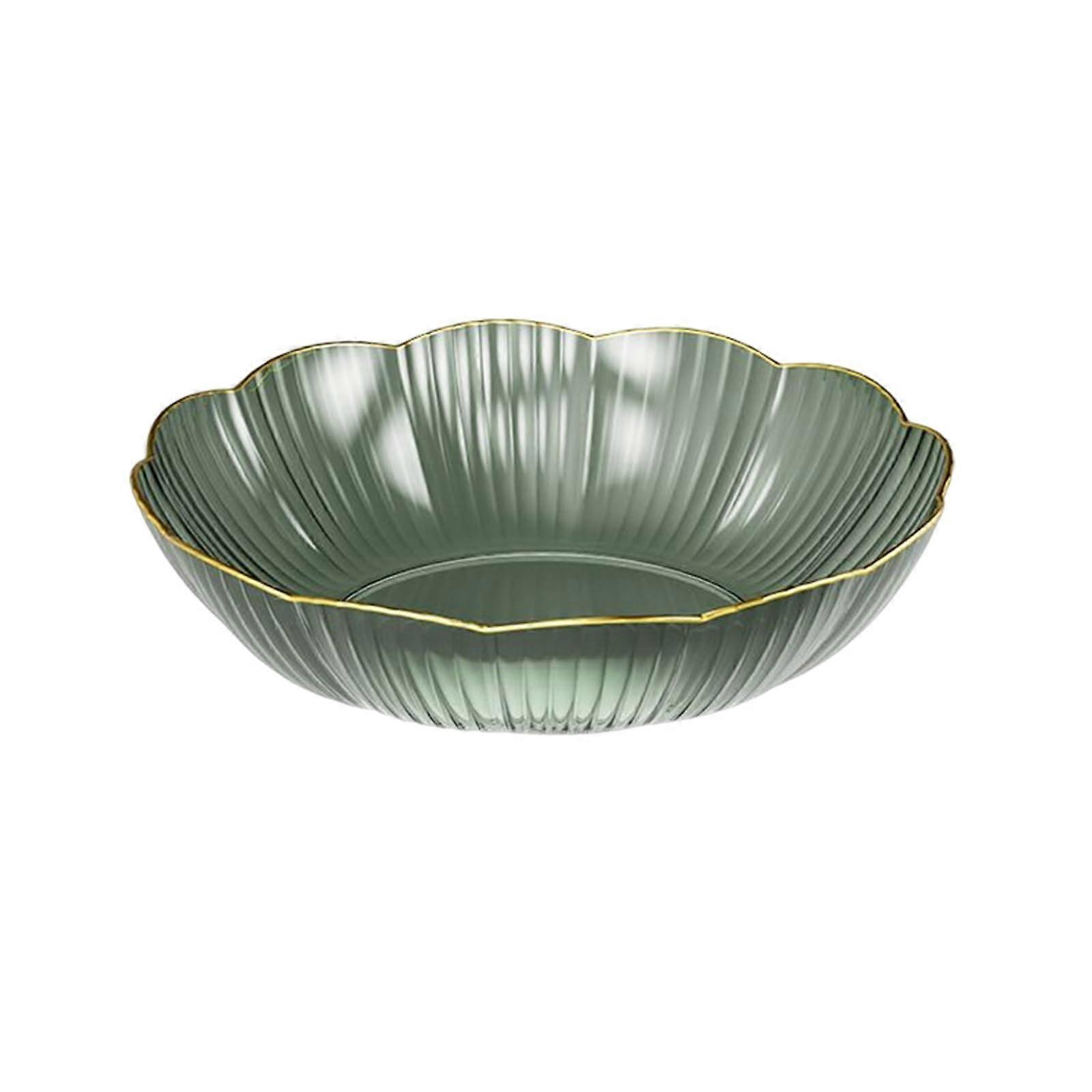 Large Capacity Fruit Bowl Set with Elegant Striped Design for Kitchen and Dining Table