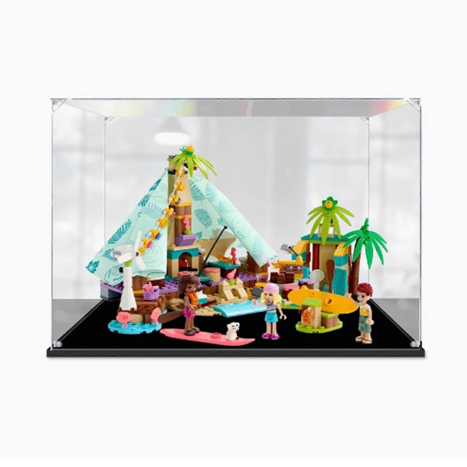 Dustproof Acrylic Display Case for  41700 with Clear Showcase and Stable Black Base 3mm