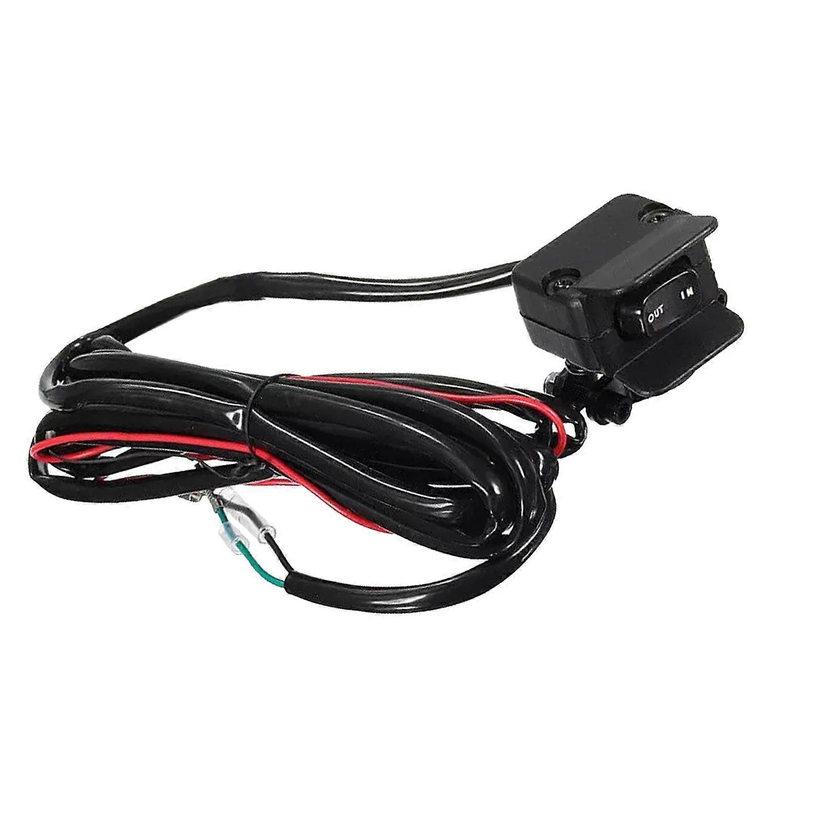 Heavy Duty Winch Rocker Switch Handlebar Control for ATV UTV with 3m Cable