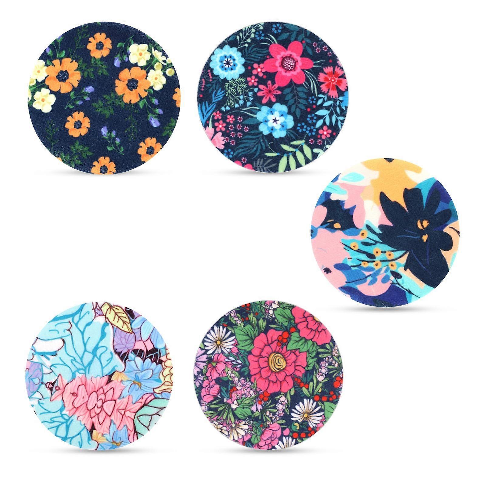 25pcs Waterproof Libre Sensor Covers with Spring Flower Adhesive Patches for Libre 2/3 CGM