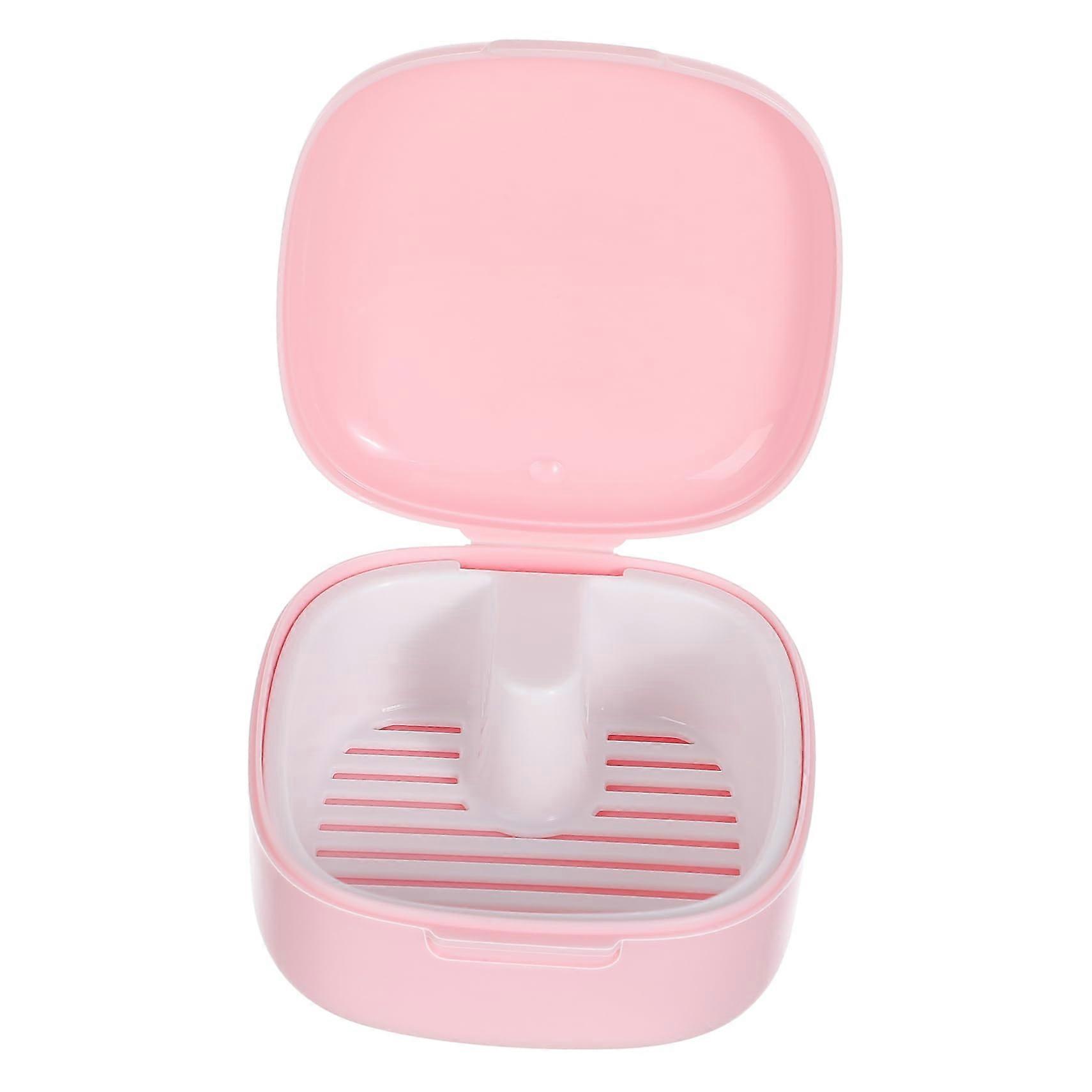 Retainer Case with Secure Sealed Design, Durable Denture Storage Box for Travel and Easy Cleaning