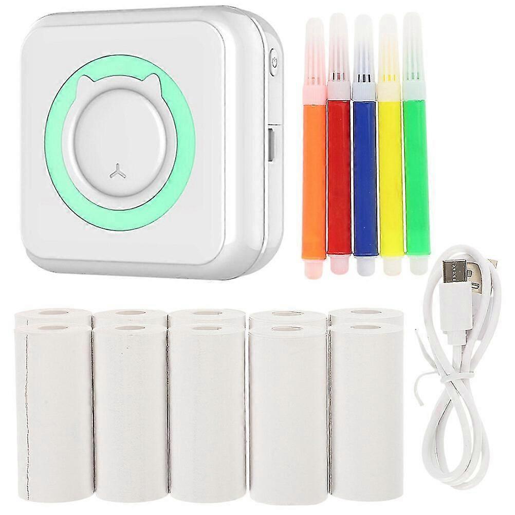 1 set van Label Maker Draagbare Label Printer USB Label Printer Office Pocket Label Printer