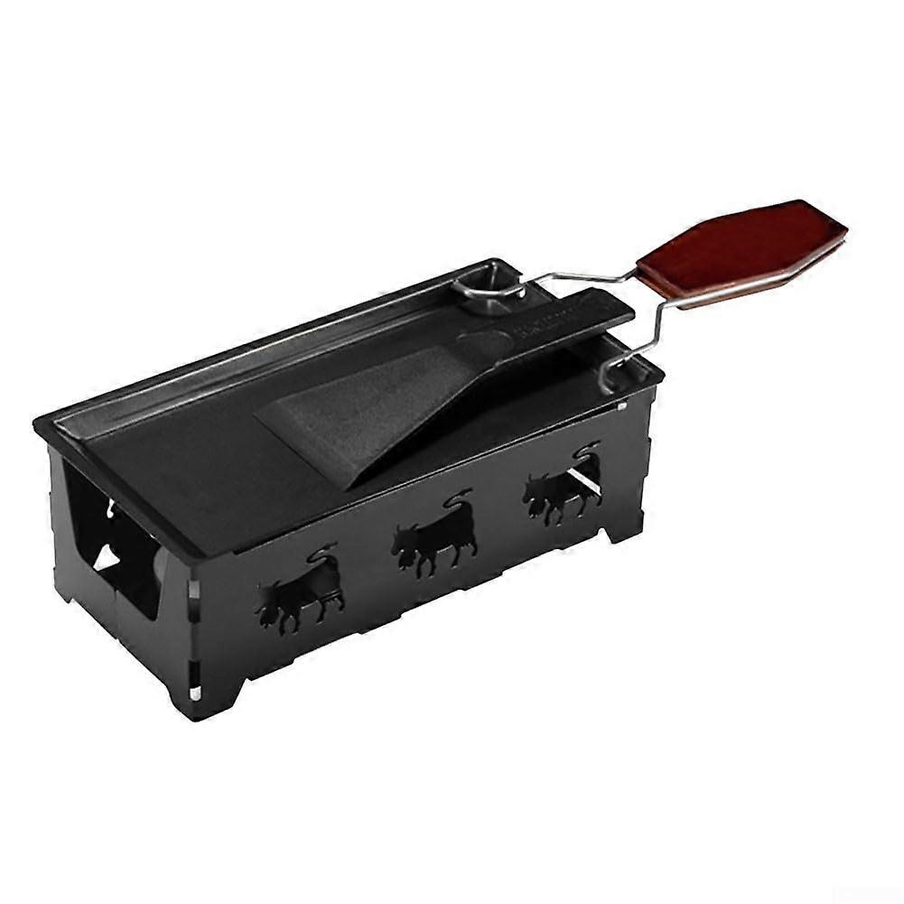 Cheese Fondue Set with CandlePowered Cooking, Detachable Tray, Foldable Handle for Camping