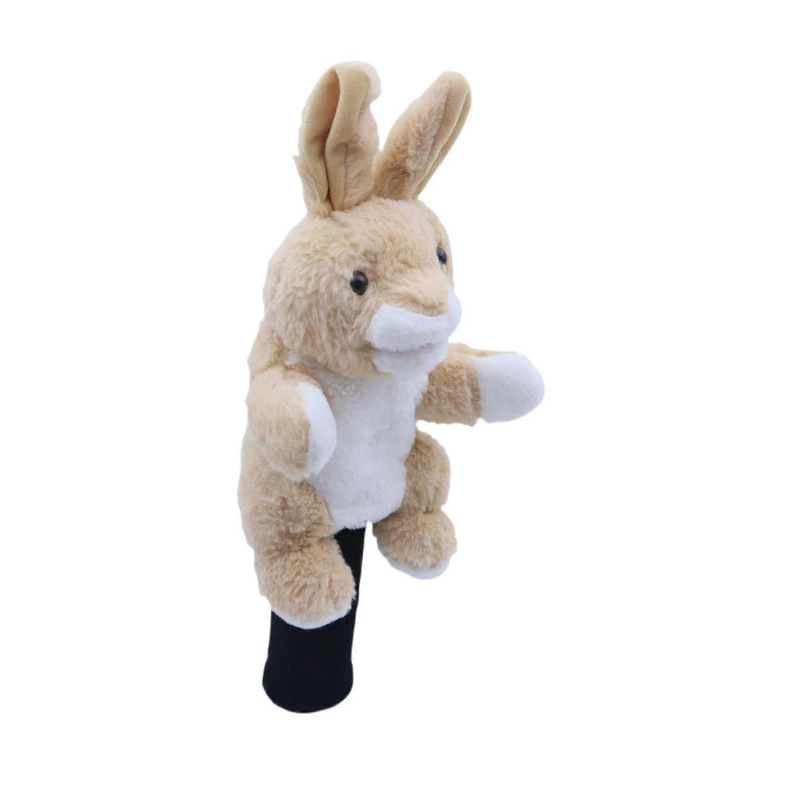 Cute Rabbit Golf Driver Head Cover with Durable Knit Fabric for Scratch Protection