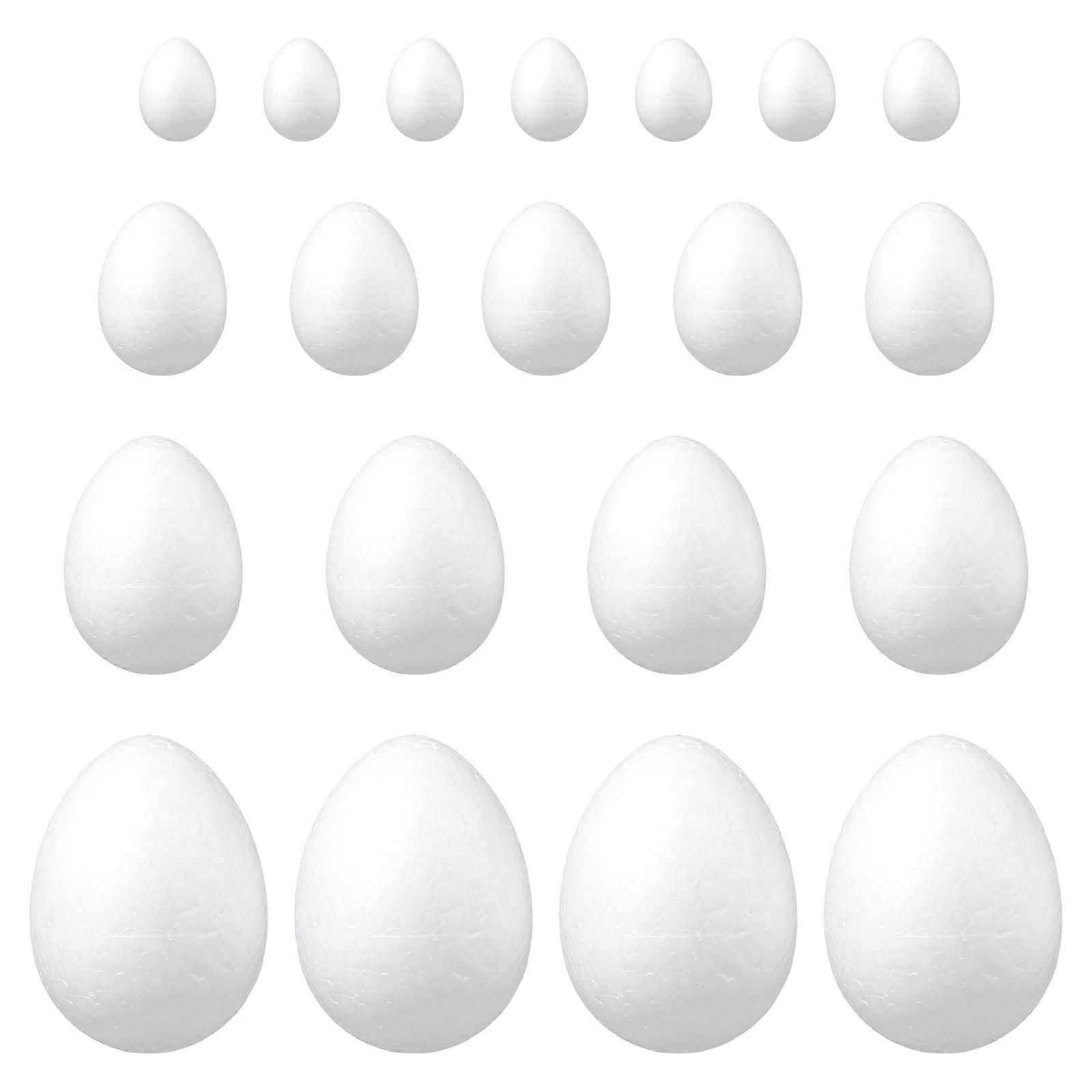 Simulation Easter Eggs Froth Chicken Eggs for DIY Craft 45Pcs Pack