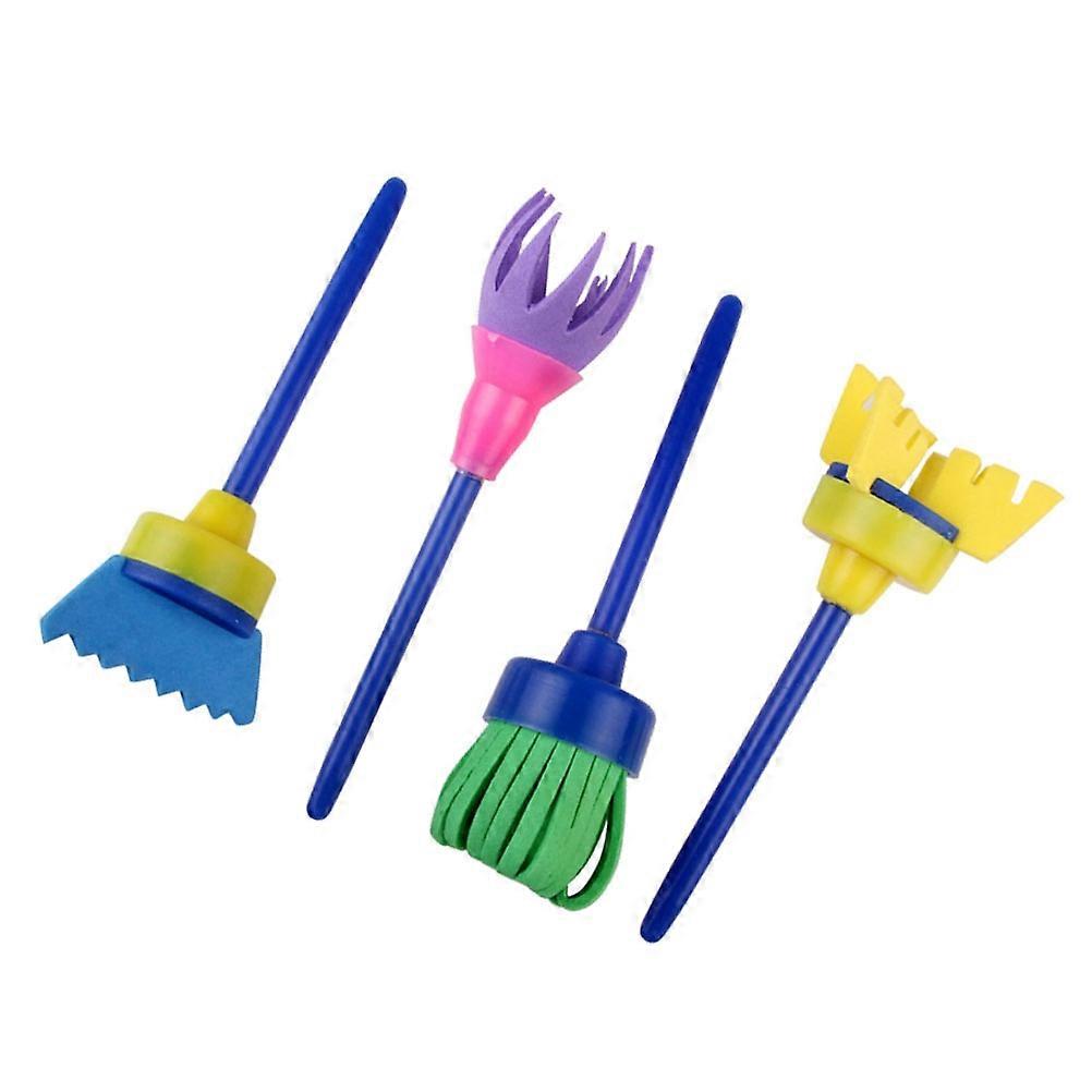 Painting Sponge Roller Drawing Tools Creative Projects Artists Plastic Foam 4Set