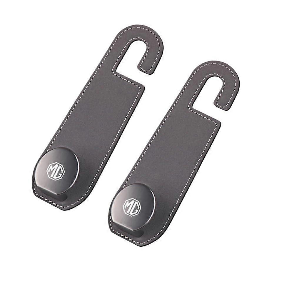 2 Pcs Universal Car Headrest Hook for MG Models Grey SpaceSaving Seat Back Organizer