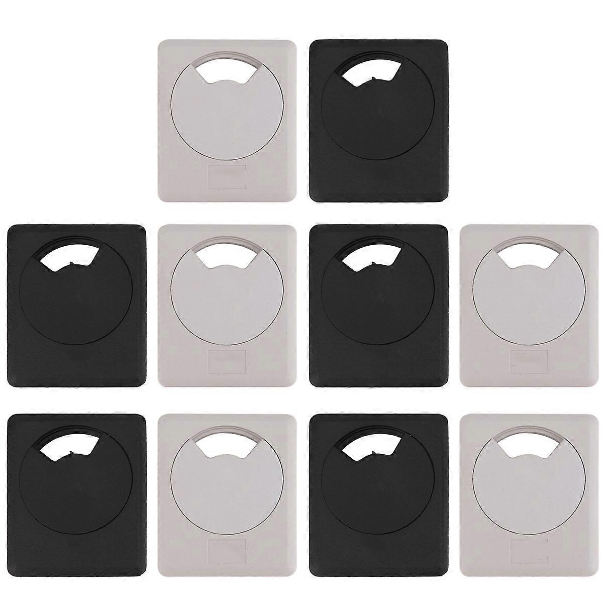 Plastic Computer Grommet Table Cord Hole Cover for Computer 20Pcs