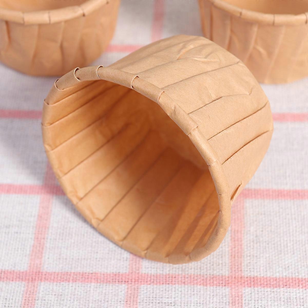 Sjokoladepapirkakeformer for muffinsbaking 100 stk. engangskopper